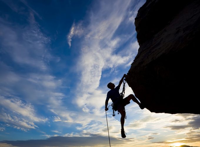 Wallpaper climber, extreme, silhouette, climbing, rock, sunset, Sport 5363715184
